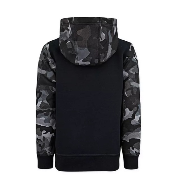 NIKE BOYS’ SIZE YSM FLEECE CAMO FULL ZIP HOODIE - Picture 3 of 7
